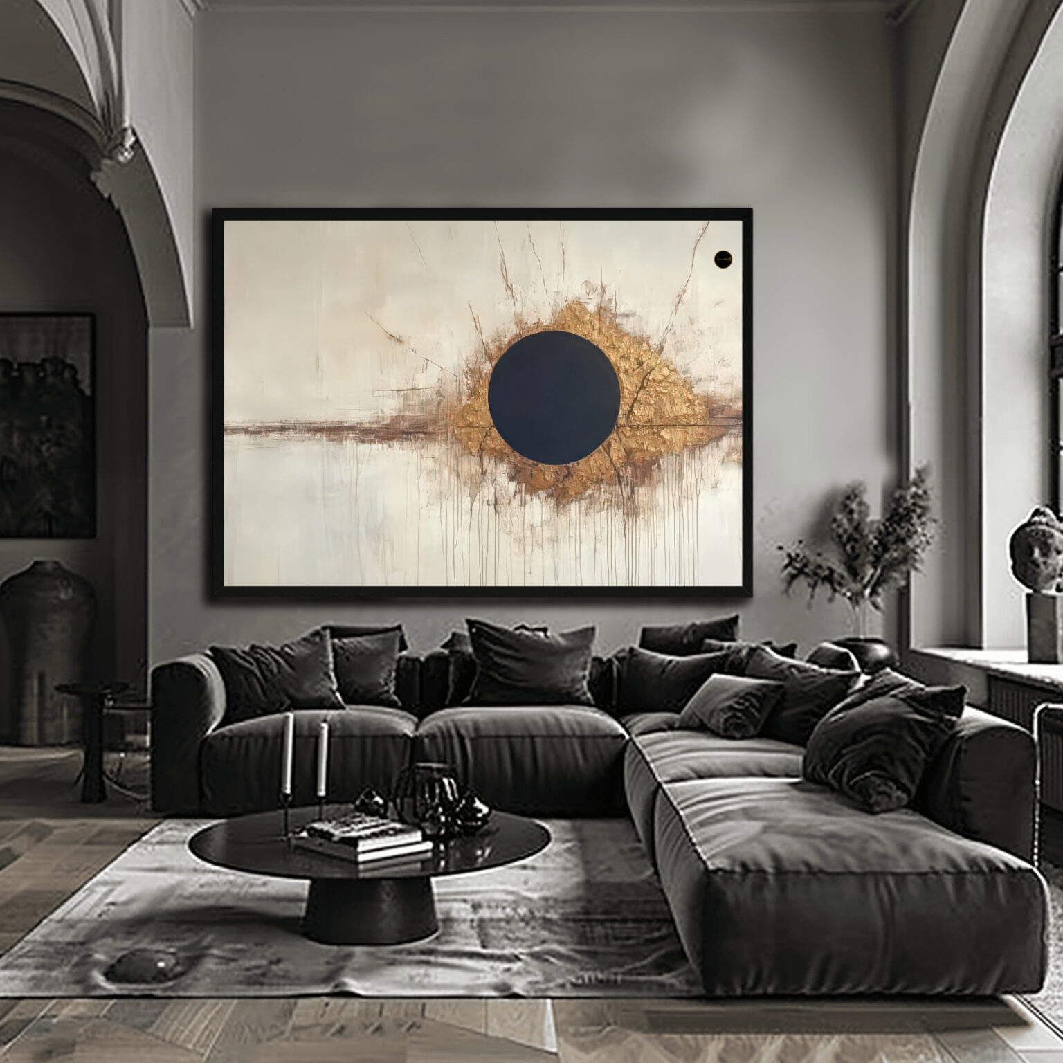 Obraz Czerń i Złoto - obrazek 4