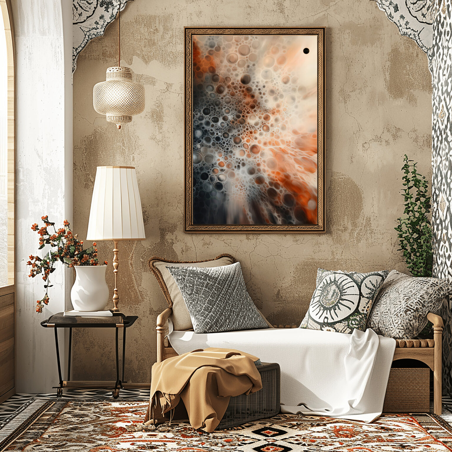 abstrakcyjny obraz na płótnie "alchemia przemiany"