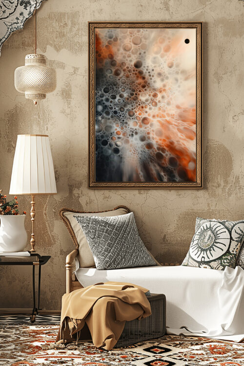 abstrakcyjny obraz na płótnie "alchemia przemiany"